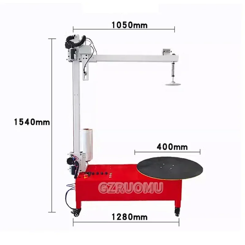 40/60CM PE Stretch Film Baler Electric Winding Film Packaging Machine 110/220V Logistics Carton Box Automatic Wrapping Tool