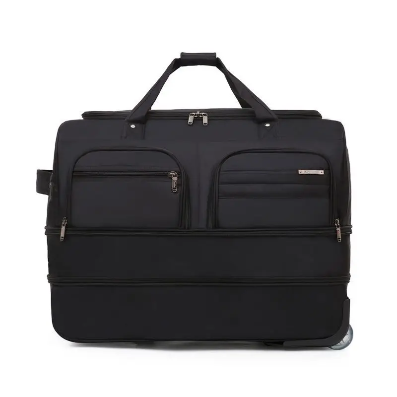 Large capacity Trolley Bags With Wheels Wheeled bag Foldable Oxford Luggage Travel Suitcase Rolling Bags Travel Luggage rolling luggage trolley folding luggage trolley