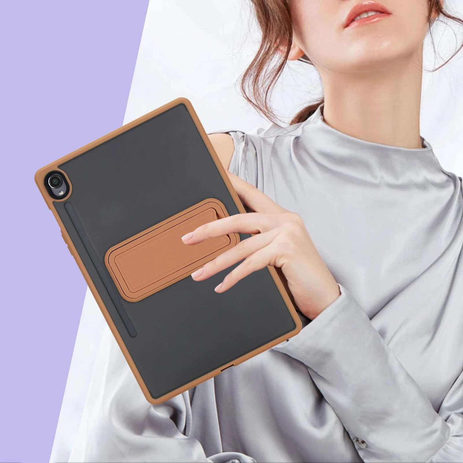 Universal Stand Tablet Case with Kickstand - Shockproof Hard Holder Cover