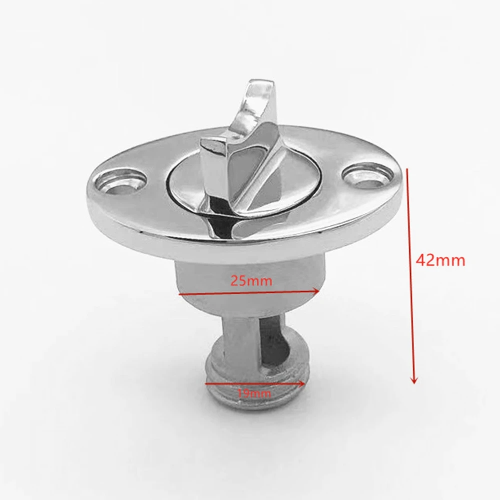 ABZV-Stainless Steel Boat Drain Plug Bung Hole Drainage Marine Dinghy Garboard Hardware Boat Accessories,Red Gasket
