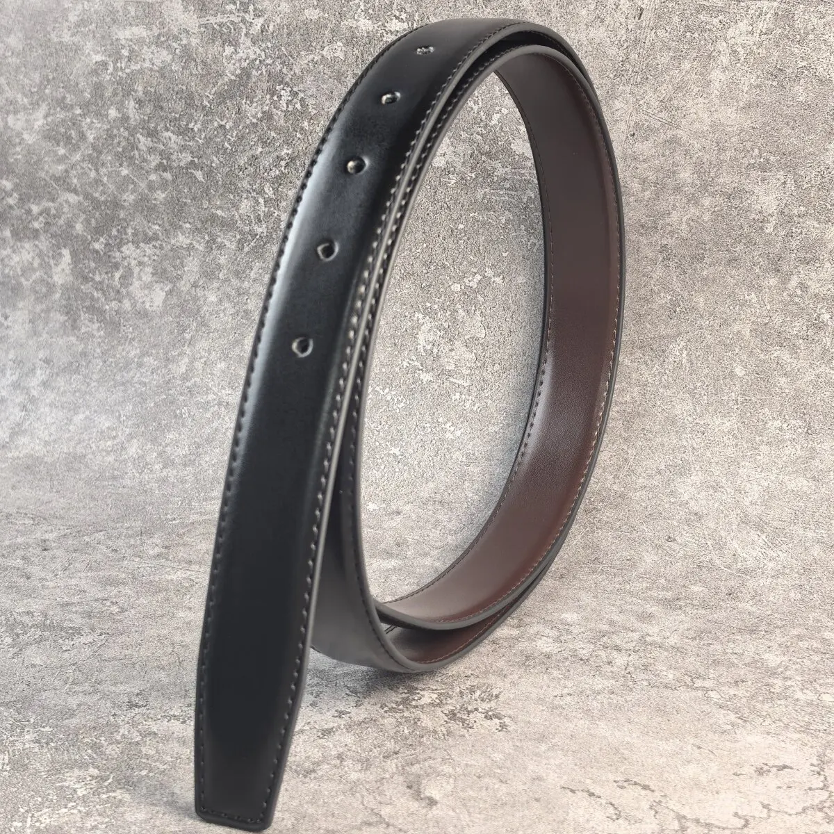 Headless belt strip 2.8cm wide needle buckle perforated genuine leather cowhide men's waist belt without head belt with body