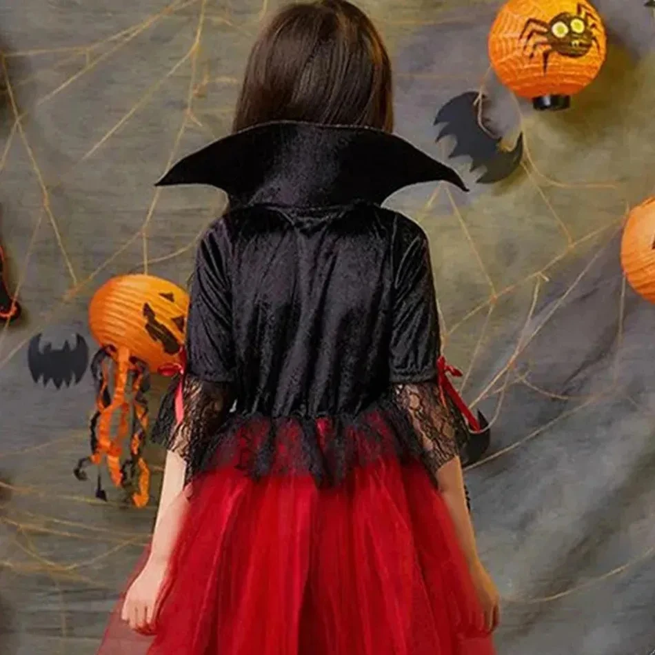 Kids Gothic Vampire Costume 6