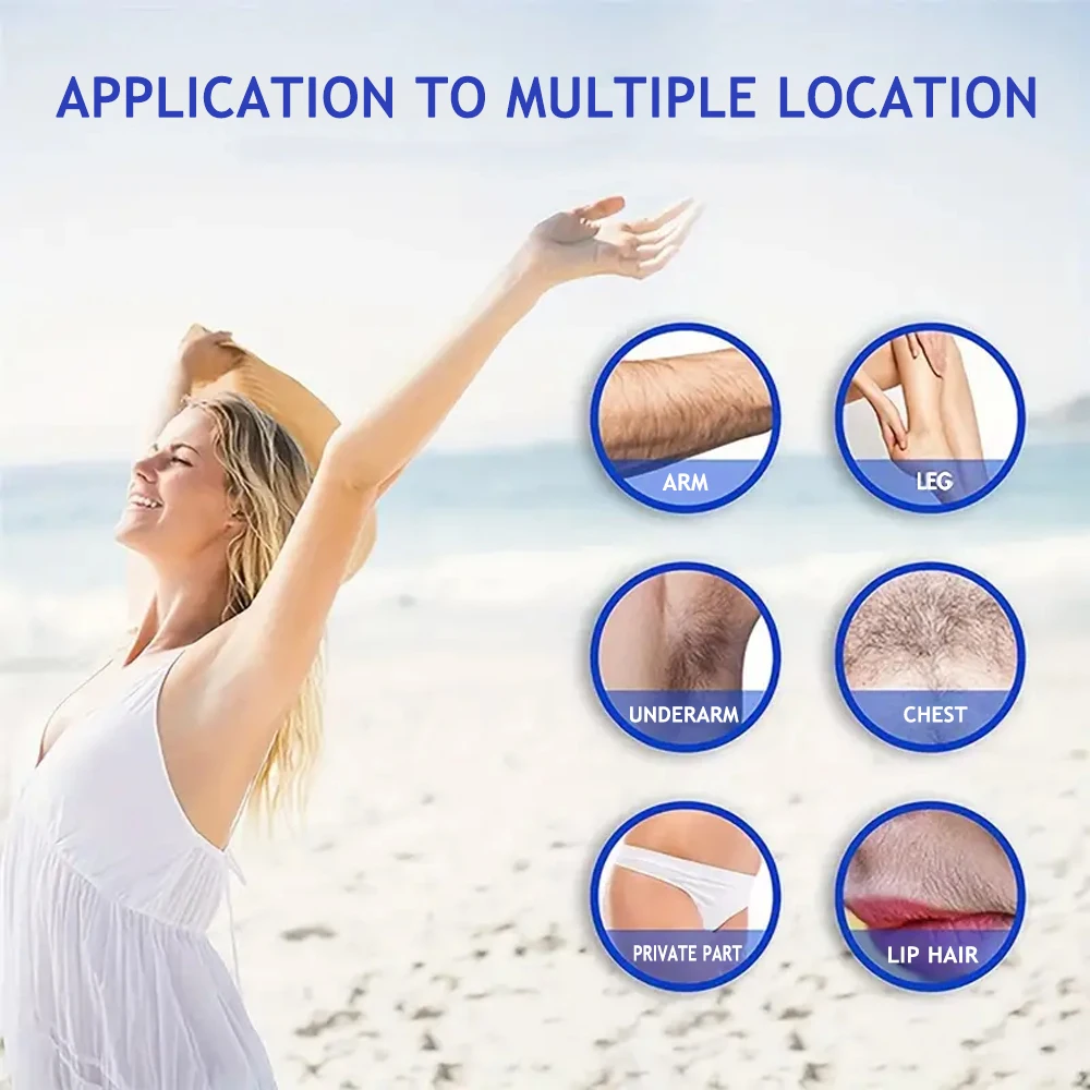 Painless Hair Removal Underarm Private Facial Body Leg Hair Remove Cream  Skin Care Powerful Beauty Hair Removal For Men Women 4
