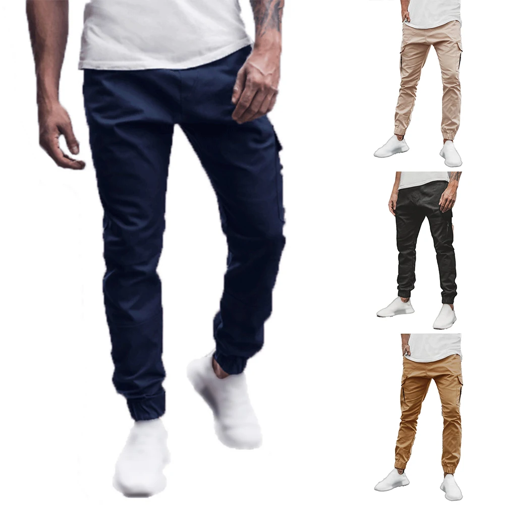 

Mens Casual Joggers Pants Sweatpants Cargo Pocket Loose Active Sports Trousers Breathable Outdoor Soft Daily Pants