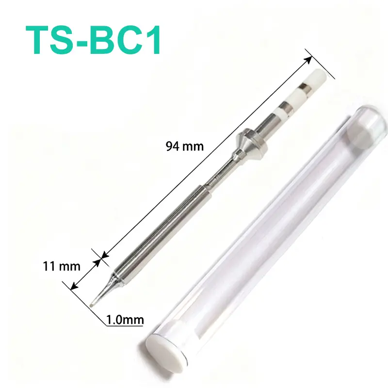 TS100 Mini Welding Horseshoe Sharped TS-BC1 TS-BC2 TS-BC3 TS-C1 TS-C4 Soldering Iron Tip for TS100 TS101 T85 Pin64 Pinecil V1 V2 image 7