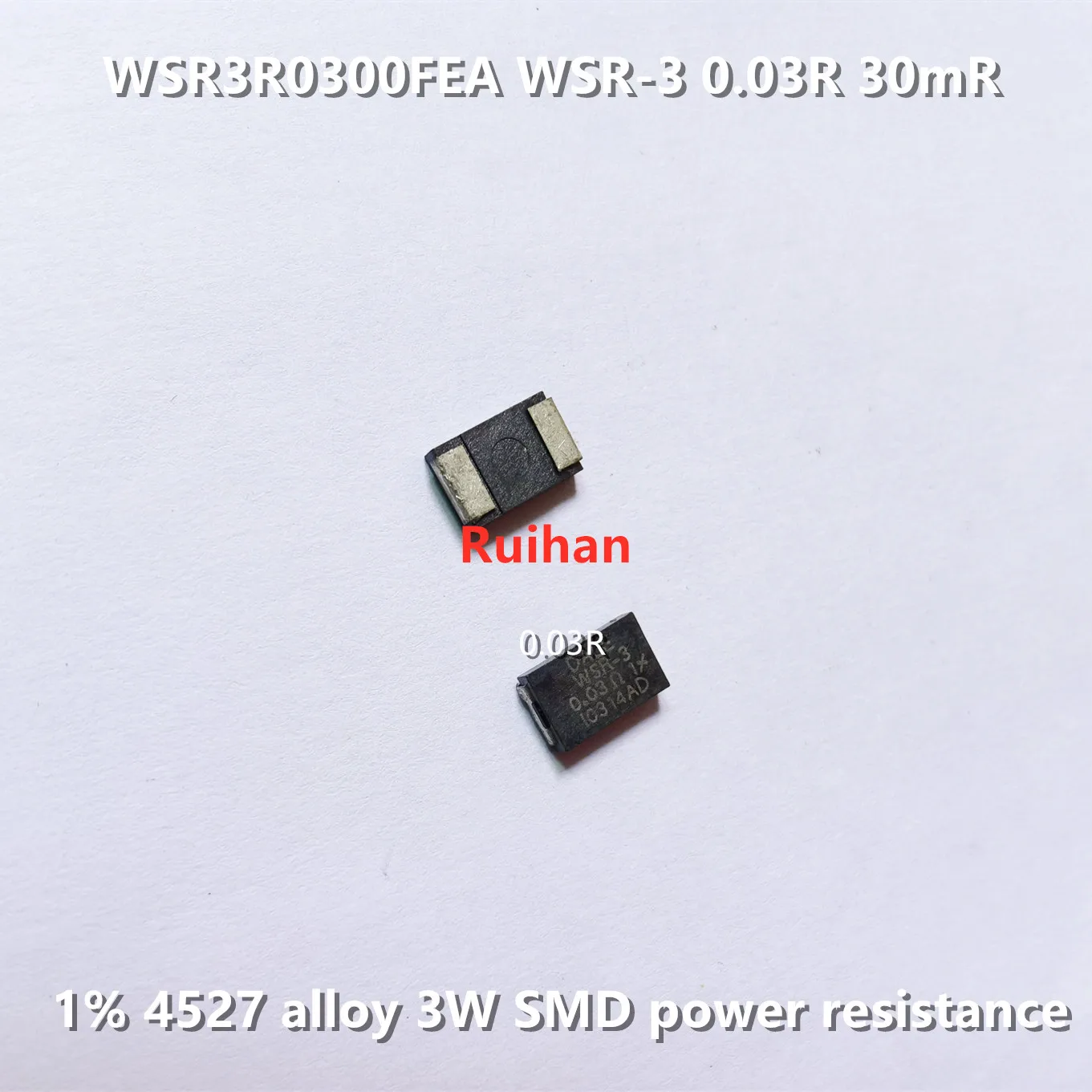 

Original new 100% WSR3R0300FEA WSR-3 0.03R 30mR 1% 4527 alloy 3W SMD power resistance (Inductor)