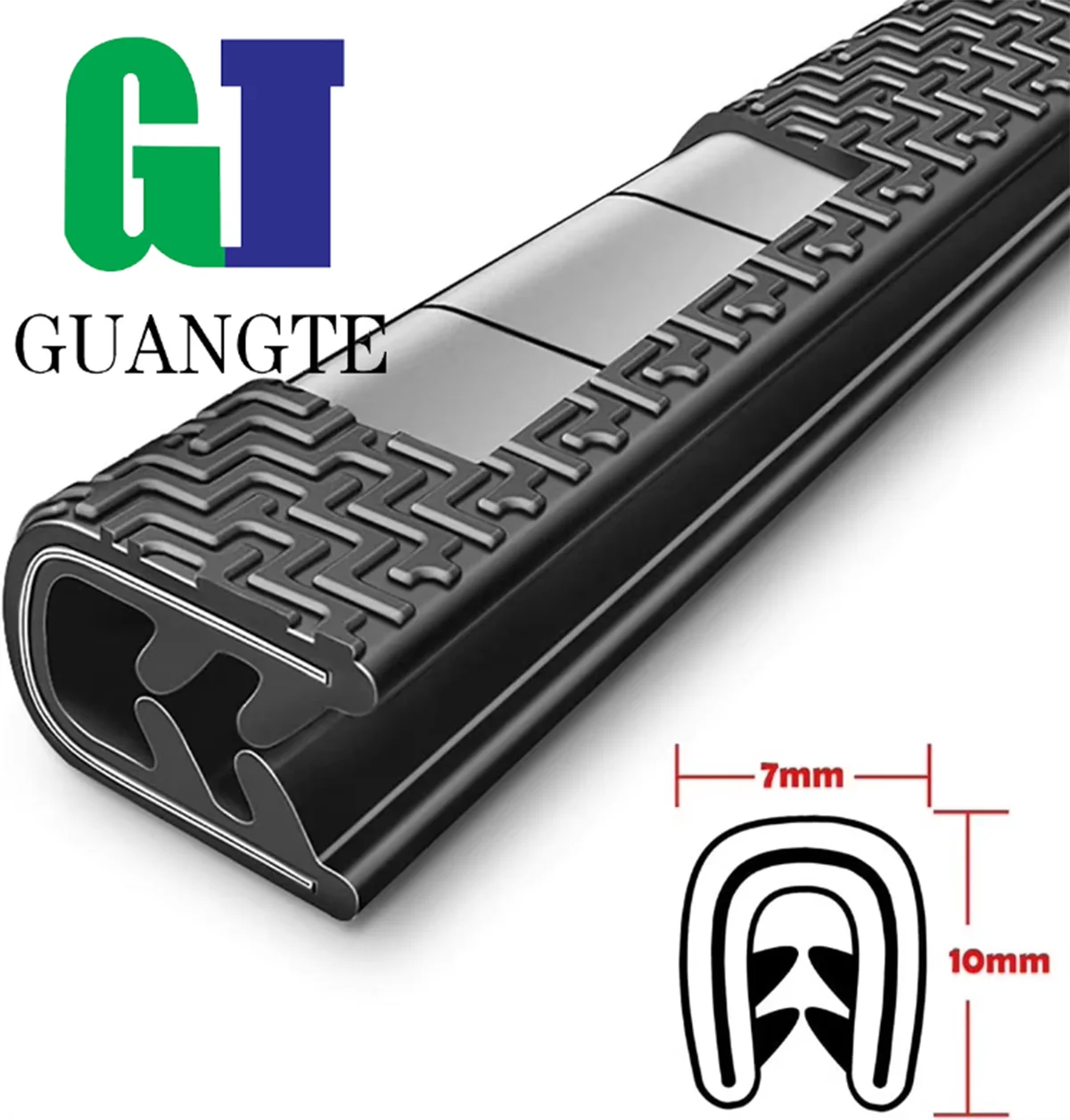 【Daily Deals】 3M 7*10MM Car Door Protector Edge Scratch Strip U shaped Auto Car Doors Guard edge trim PVC metal seal strips.