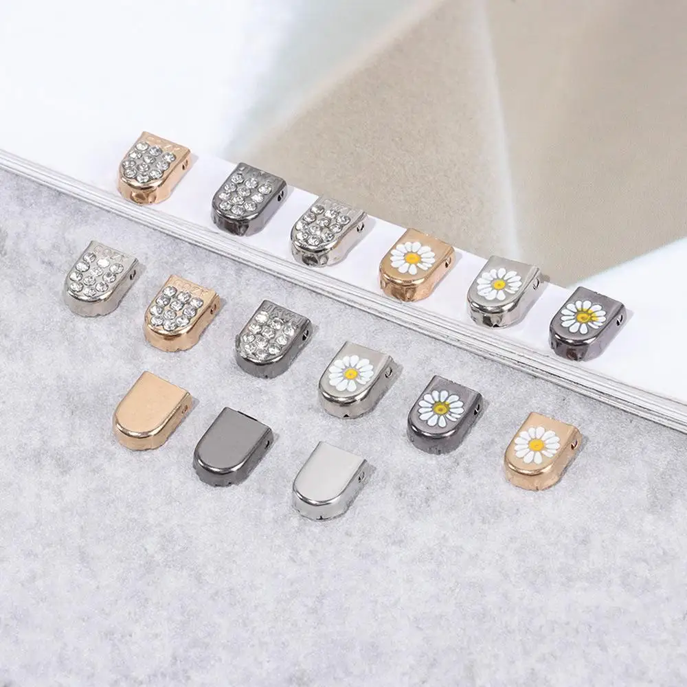 10pcs Metal Shoelaces Tips Head No Tie Shoelaces Metal Lace Lock DIY Sneaker Kits Metal Lace buckle