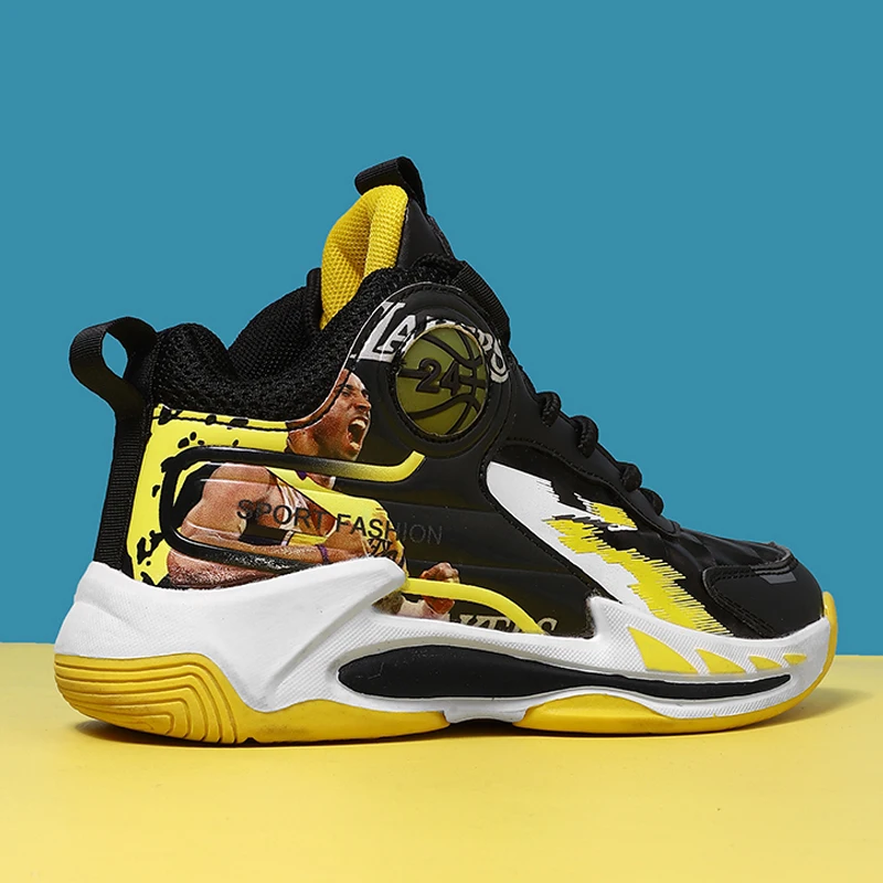 

Kids Basketball Shoes Boy Sneaker 2023 New Autumn Kids Athletic School Sneaker Non-slip Sports Tennis Boys Shoes Free Shipping