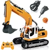Double E E561 RC Excavator 1/16 Alloy 3 In 1 Hammer Bucket Gripper With Mini Basketball Engineering Vehicle Kids Toys Boys Gift 3
