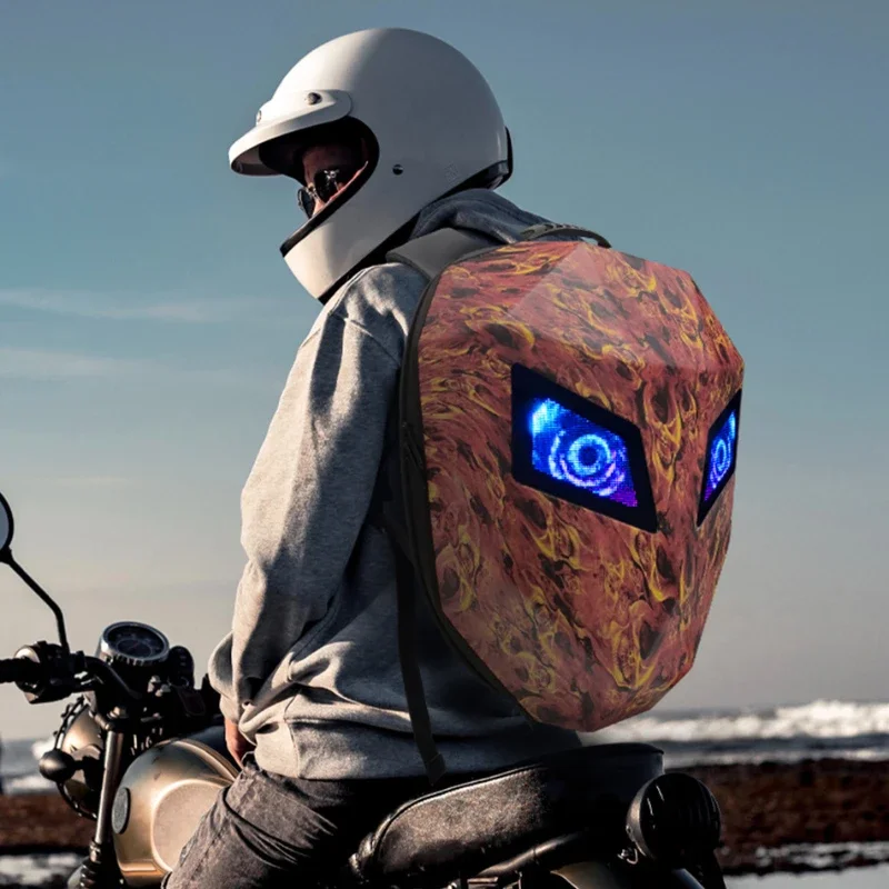 Mochila Con Luces Led Para Moto Mochila LED Para Moto ¡Brilla En