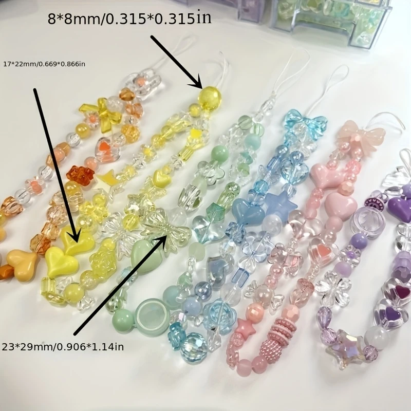 Mixed Style Mixed Color Acrylic Loose Beads