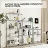 3 Tier Wire Shelving Metal Shelves Organizer Adjustable Chrome Wire Rack Storage 4