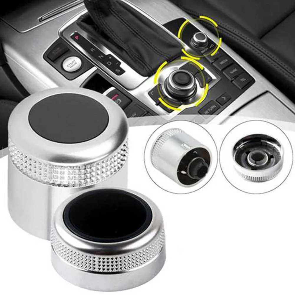 ABBO-MMI Multi Media Rotary Knob Main Menu Volume Switch Cover 4F0919069 4F0919070 for-Audi A6 Allroad Quattro C6 A8 Q7 07-09