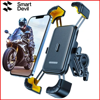 SmartDevil Bike Phone Holder View Universal Bicycle Phone Holder For 4.7inch 7.2inch Mobile Phone Stand Shockproof Bracket Clip