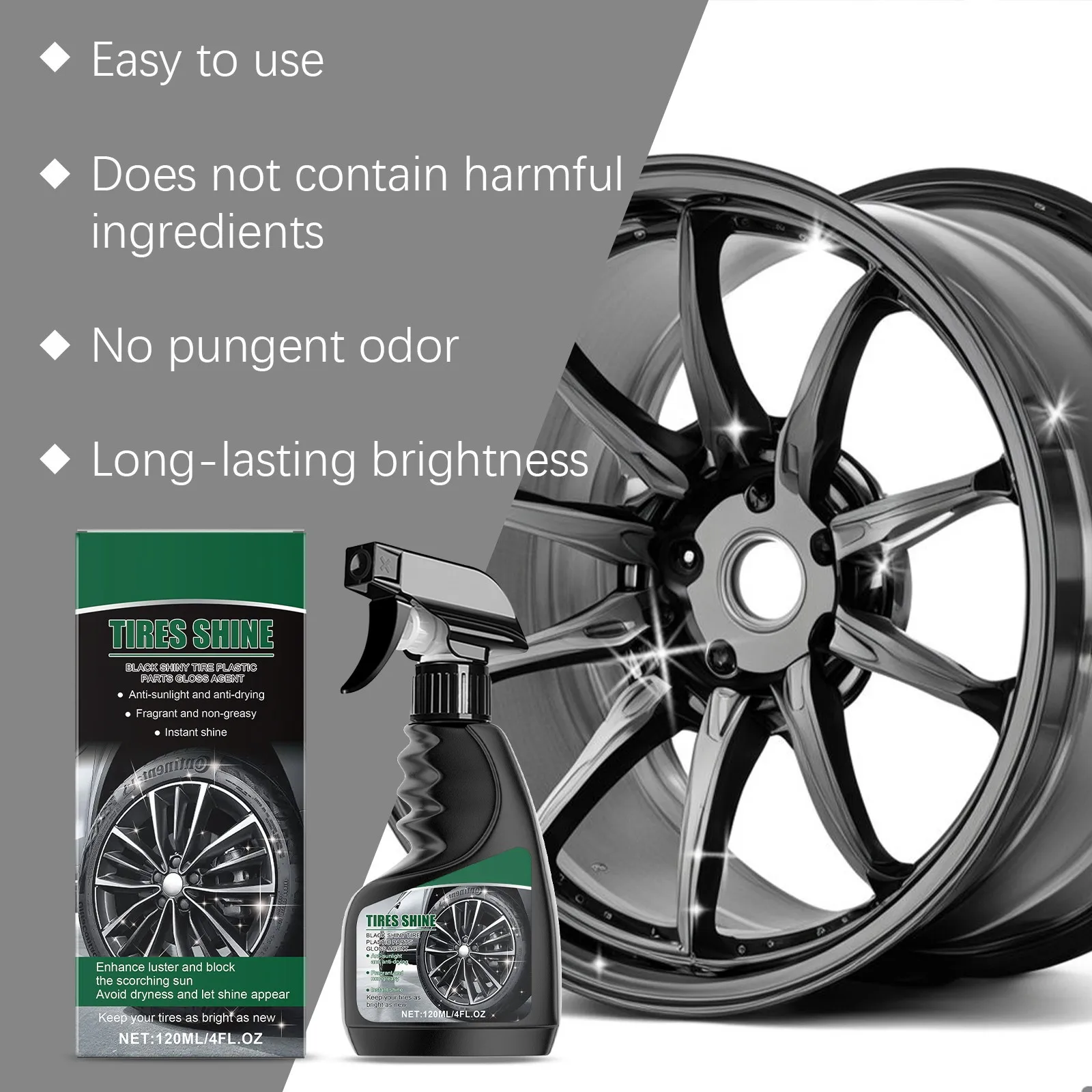 Tyre Gloss - Brillant pneu sans silicone - Flashcar Cosmetics