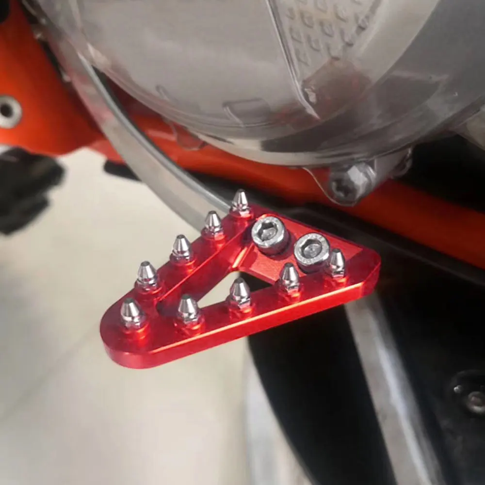 Motorcycle Brake Lever NICECNC Motorcycle Brake Pedal Lever Tip Plate For GAS GAS GASGAS EX EC MC 125 150 200 250 300 250F 350F 450F F-EC300