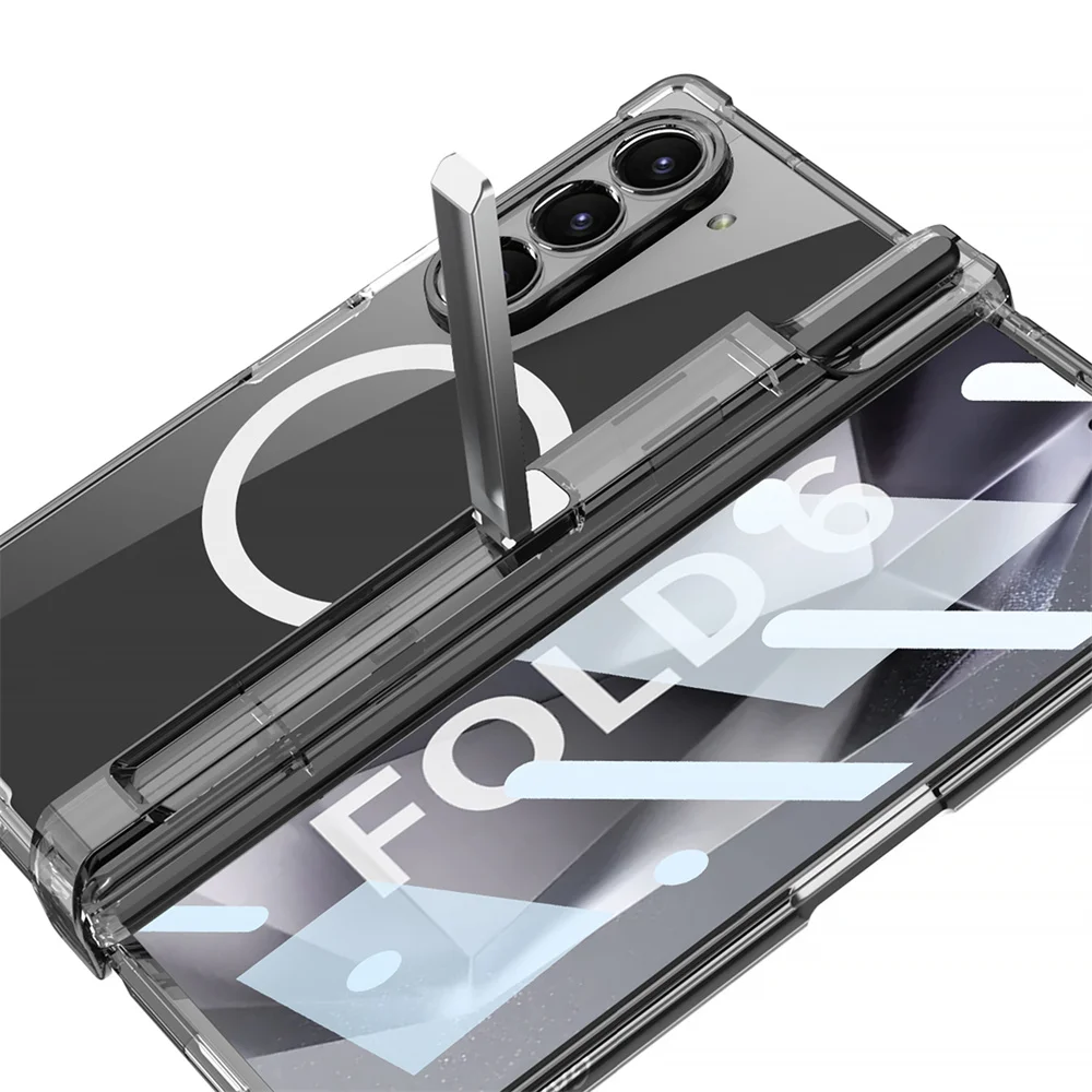 Transparent MagSafe Case with Airbag Hinge Protection and S Pen Holder