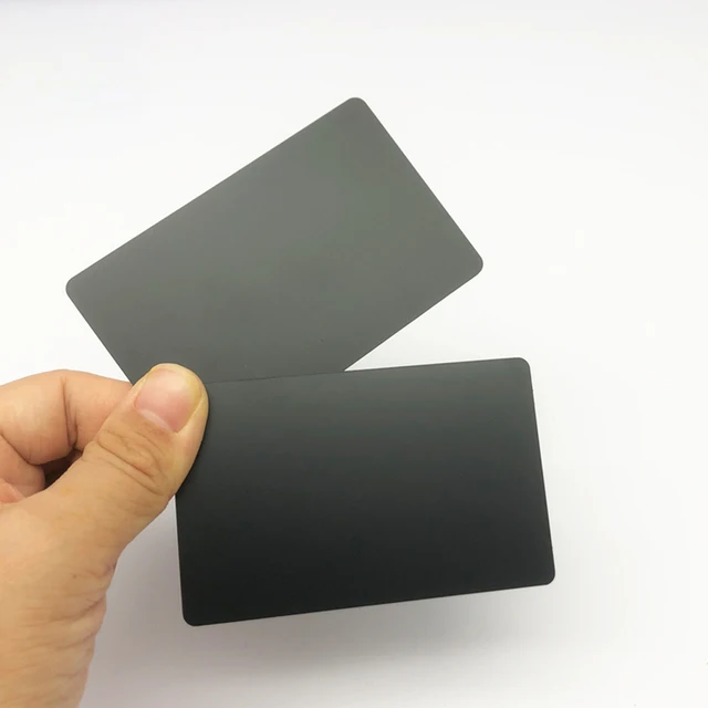 5-Pack 13.56MHz NFC Blank Metal-PVC Hybrid Business Cards with 215 Chip & 504-Byte Memory, Laser Customizable on Metal Side 3