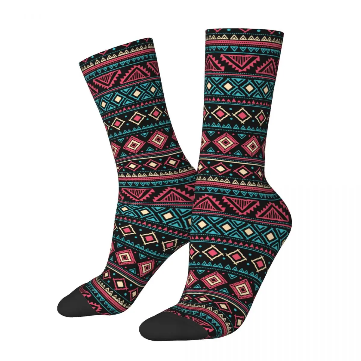 

Vintage Tribal Vintage Ethnic Socks Men's Women's Fashion Mexican Southwest Retro Socks High Quality Autumn Winter Socks Gifts