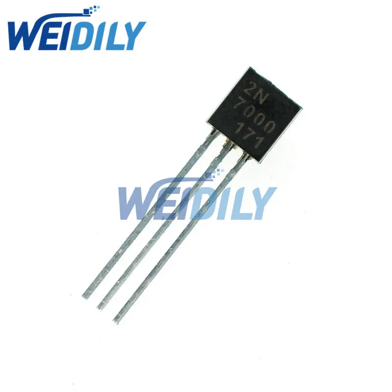 20pcs 2n7000 To92 Small Signal Mosfet 200 Mamps 60 Volts Nchannel To