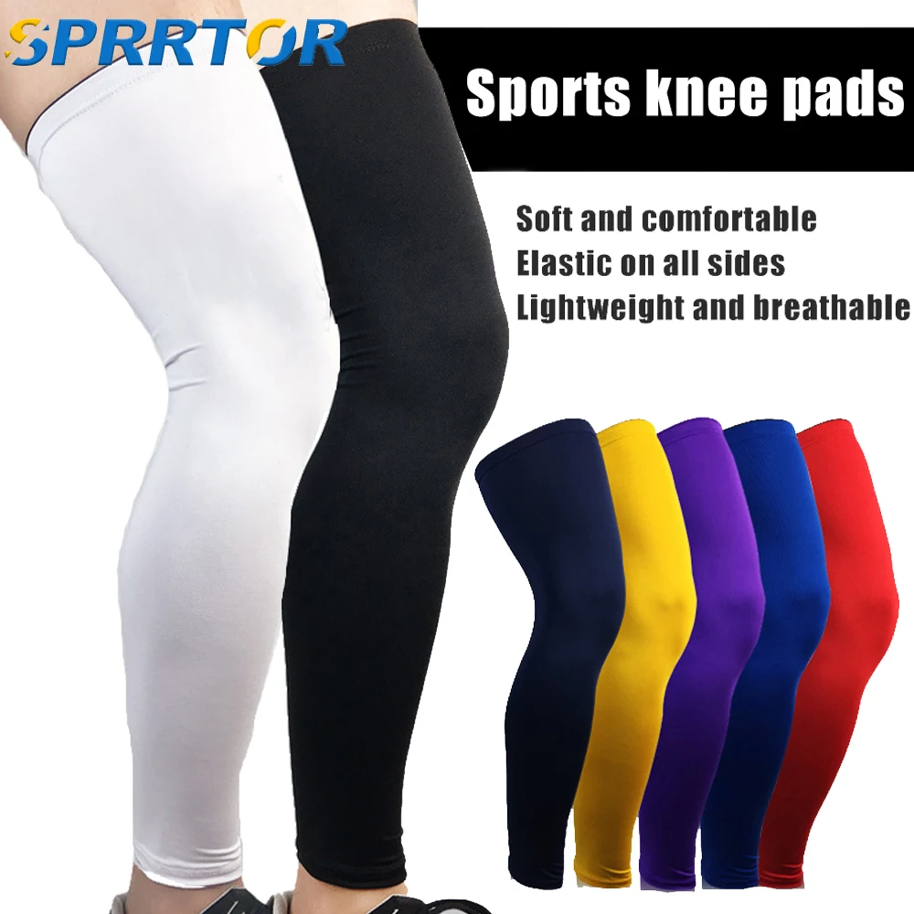 

1PCS Sports Knee Protector Brace Strap Breathable ANTI-UV Outdoor Cycling Leg Sleeve Basketball Leg Sleeve Knee Support Pads