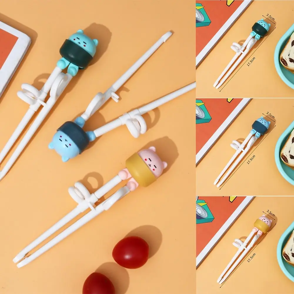 

ABS Baby Cartoon Cat Chopsticks Eating Practice Chopsticks Silica gel Eating Practice Chopsticks Plastic Kitchen Tableware