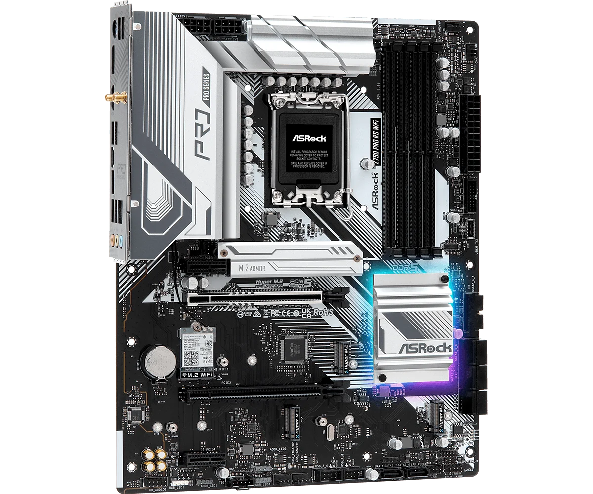 ASRock Z790 PRO RS WIFI Motherboard Intel Z790 LGA 1700 DDR5