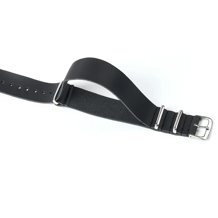 Luxurious Ultra-Thin PU Leather Watch Band Strap - Elegant Single Layer Bracelet
