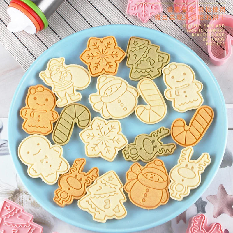 

Искусственная милая форма в виде Санты, рождественской елки, снежинки, формы для печенья, Кондитерские инструменты для выпечки, украшение для рождественской вечеринки