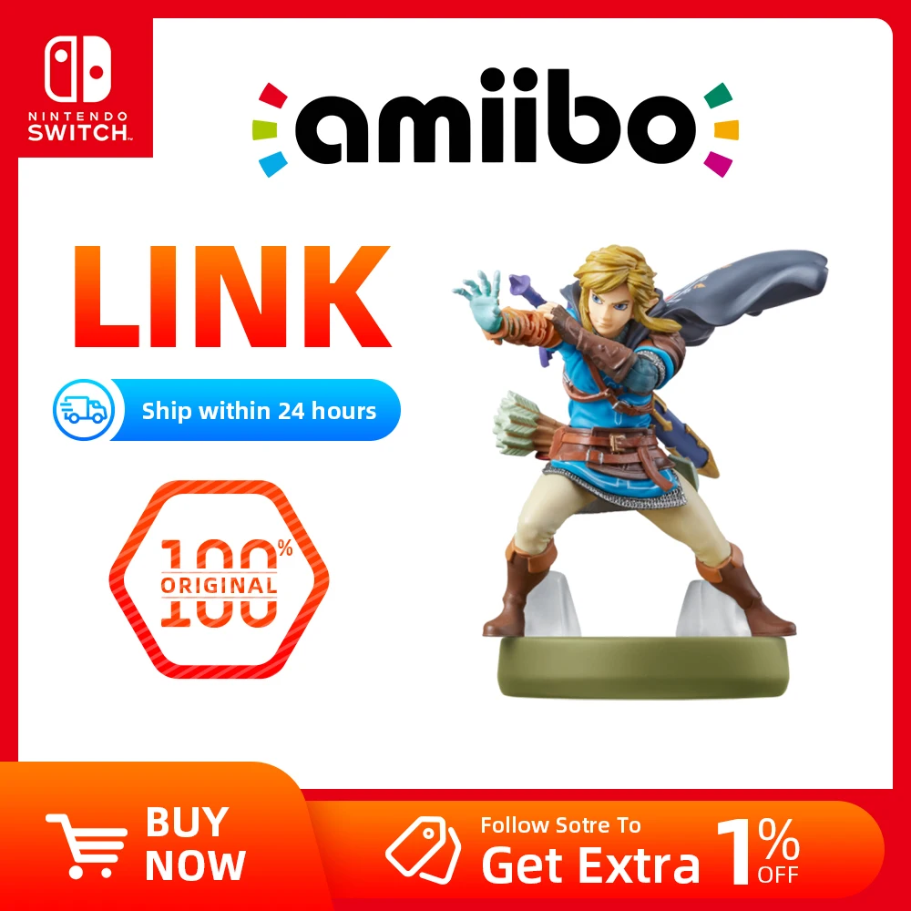 100% Original Nintendo Switch Console Amiibo - The Legend Of Zelda
