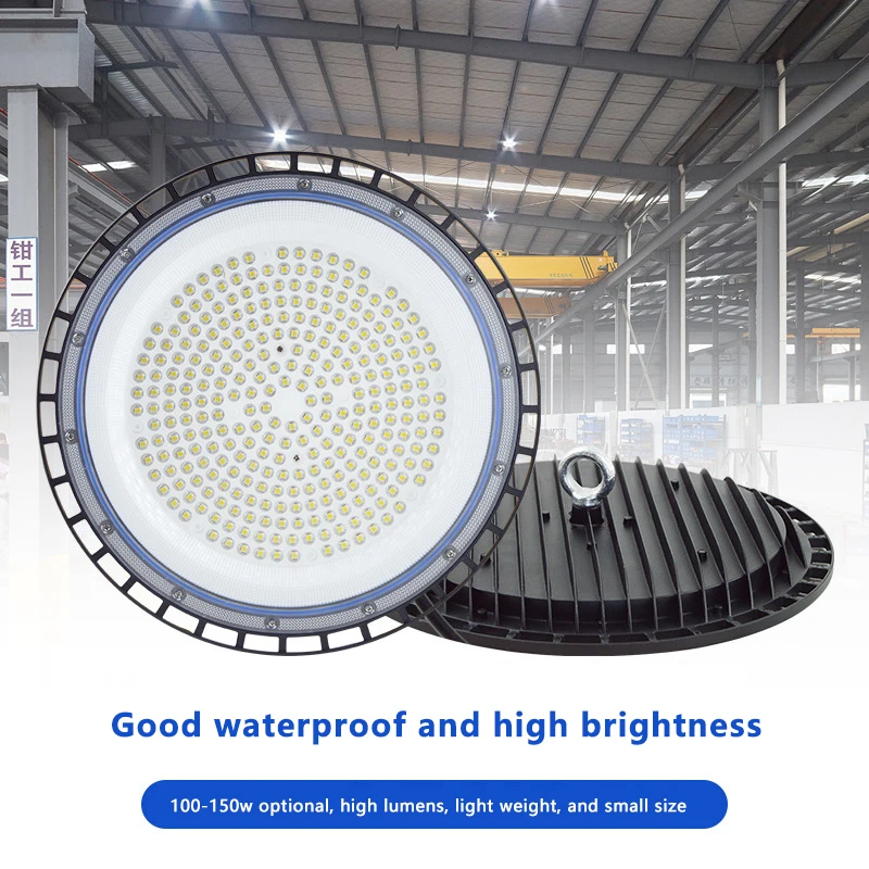 

UFO светильник 100W 150W IP65, водонепроницаемый телефон, промышленное освещение для гаража, тренажерного зала, склада