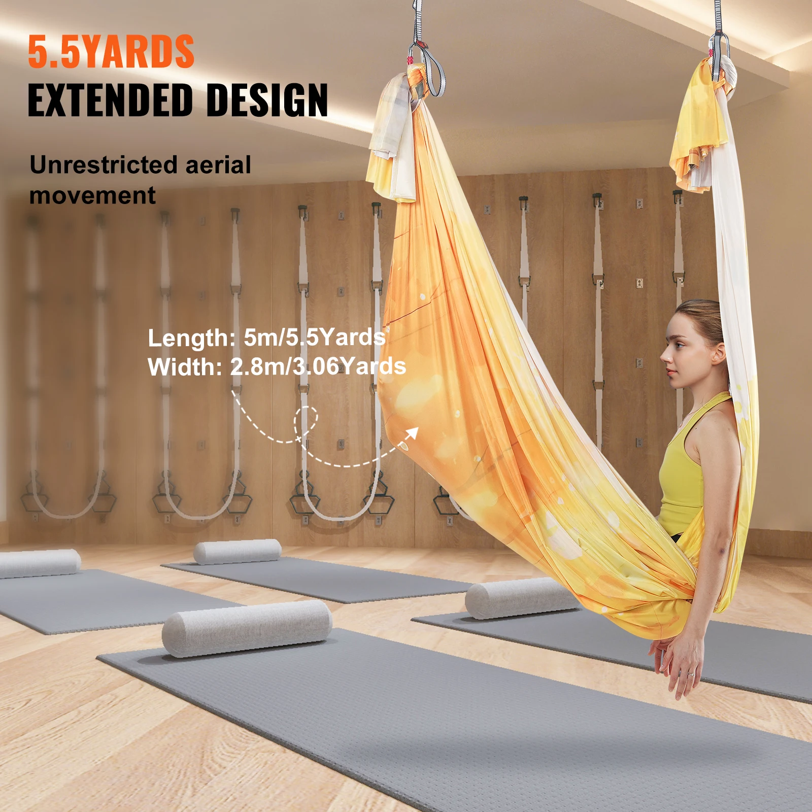 Nylon Aerial Yoga Hammock Swing for Fitness and Bodybuilding