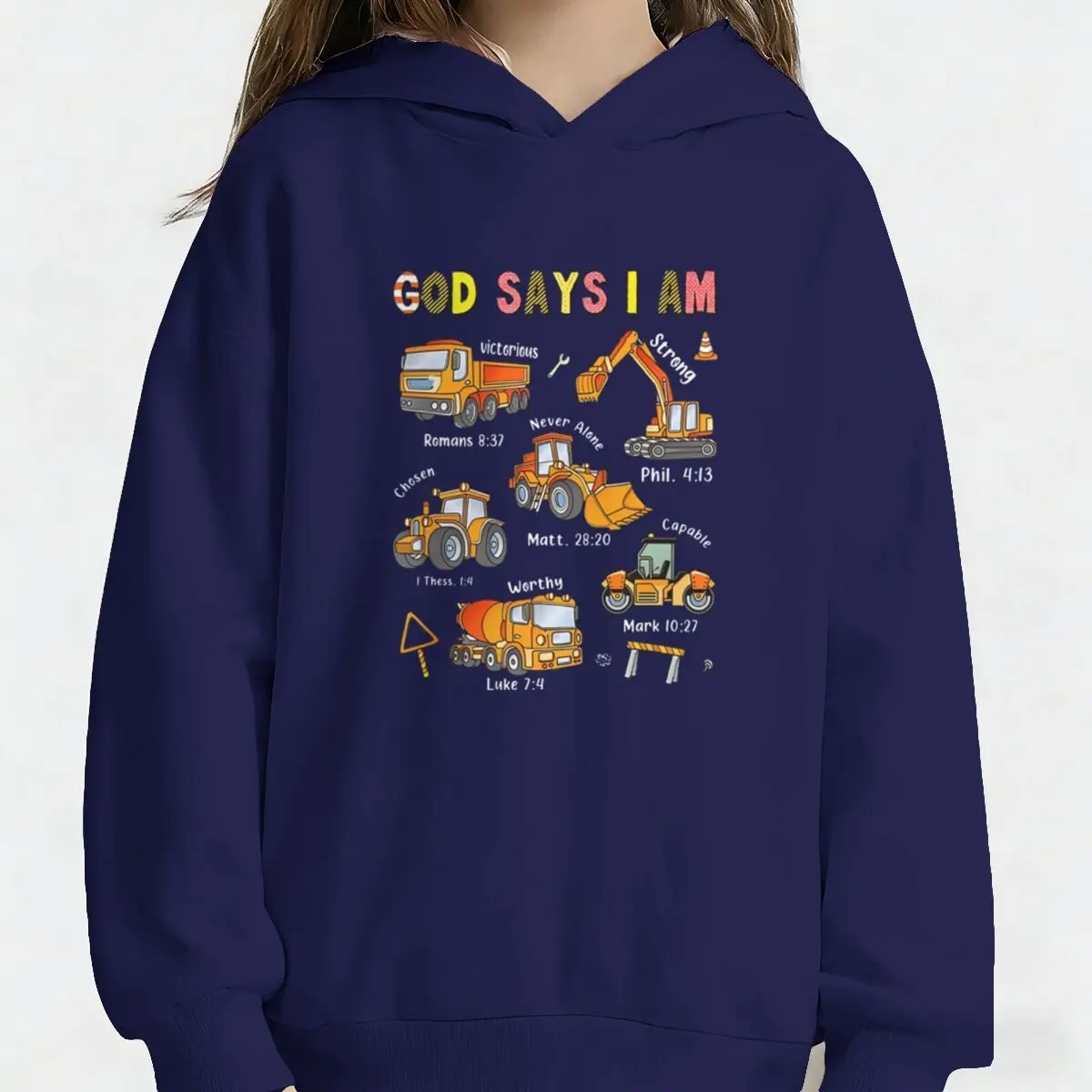 "God Says I Am" Kids Hoodie - Image 5