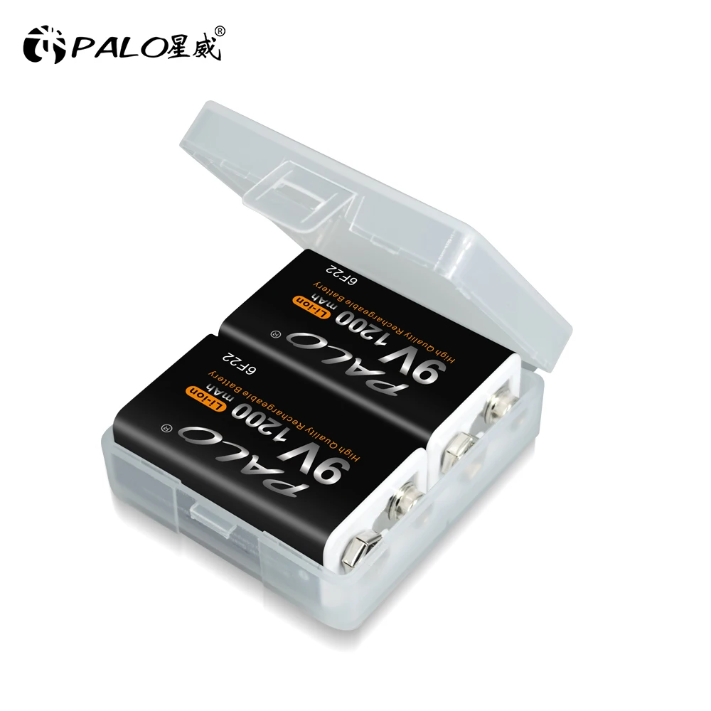 Bateria Recarregável Li-ion Crown Palo Micro Usb 6f22 9v Bateria para Detector de Metais Microfone rc Modelo Helicóptero 1200mah - Image 6