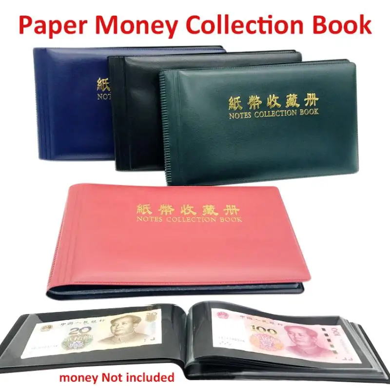 40-Banknotes-Collection-Album-Durable-Paper-Money-Protection-Holder ...