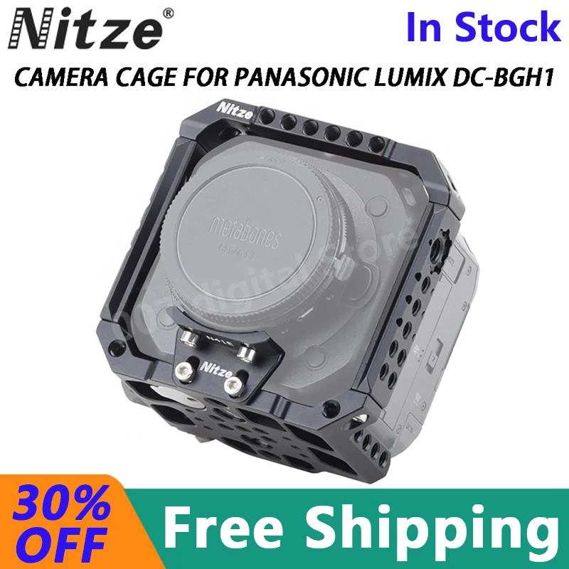 

NITZE CAMERA CAGE FOR PANASONIC LUMIX DC-BGH1 - TP-BGH1 Aluminum Alloy Video Camera Cage