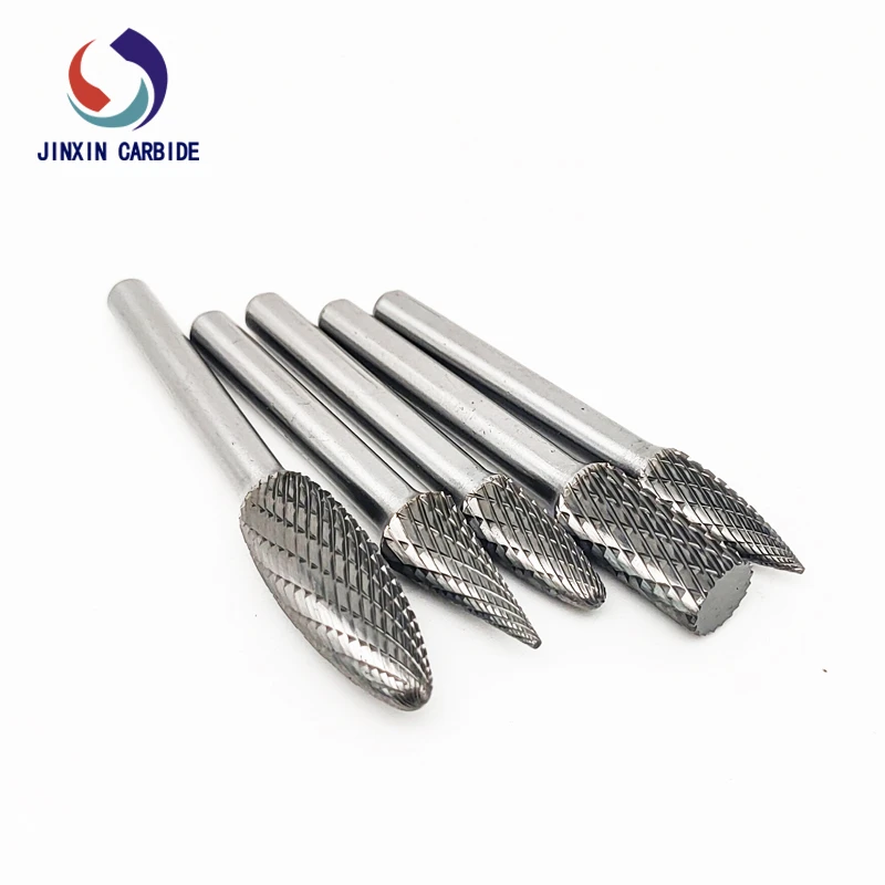 5PCS 6mm for 1 set Double Cut Solid Rotary Carbide Burr Set for Die Grinder Drill Metal mobile tool chest