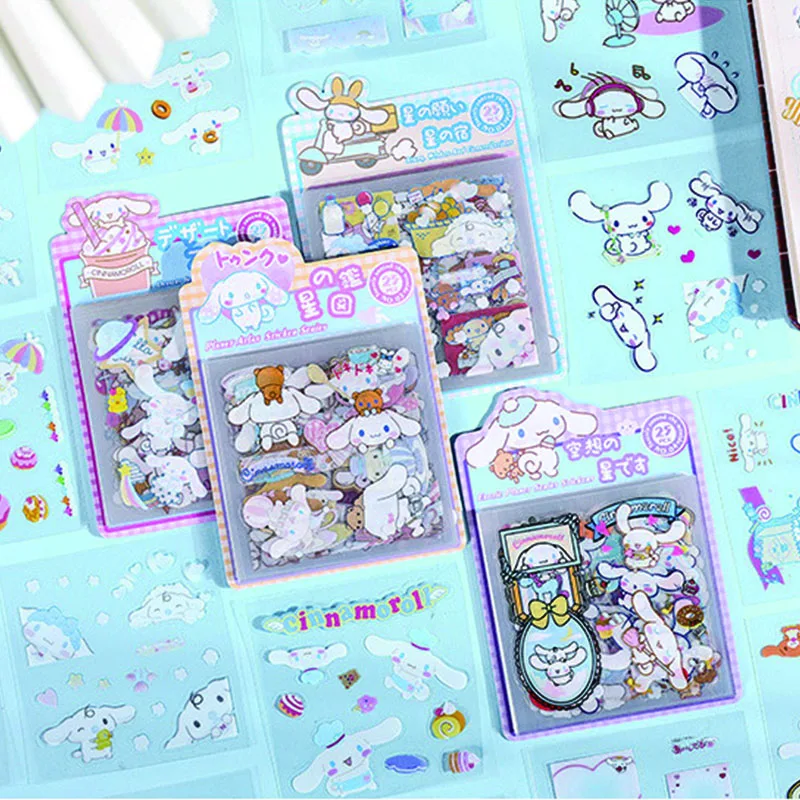 24pack-lot-sanrio-kawaii-cinnamoroll-pvc-stickers-cute-scrapbooking-diy-diary-decorative-sticker-album-stick-label-school-supply