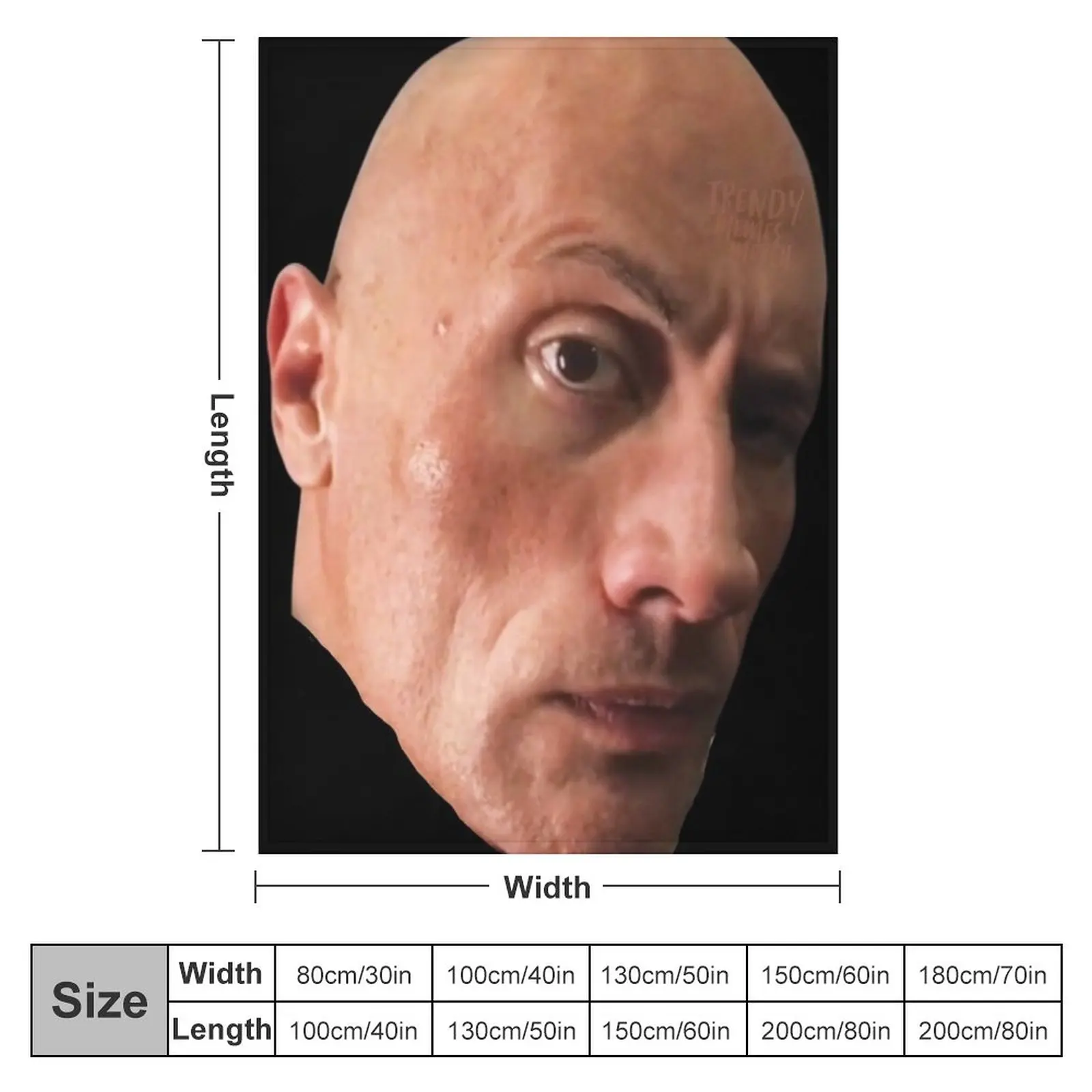 The rock eyebrow raise meme Throw Blanket for Sale by paigeg230