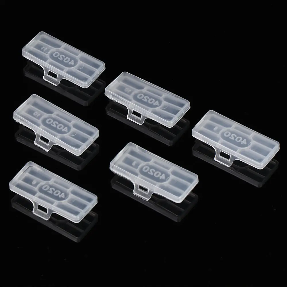 

50PCS Waterproof Transparent Cable Sign Cards Label Display Identification Box Cable Tie Marker Tag Fiber Organizers
