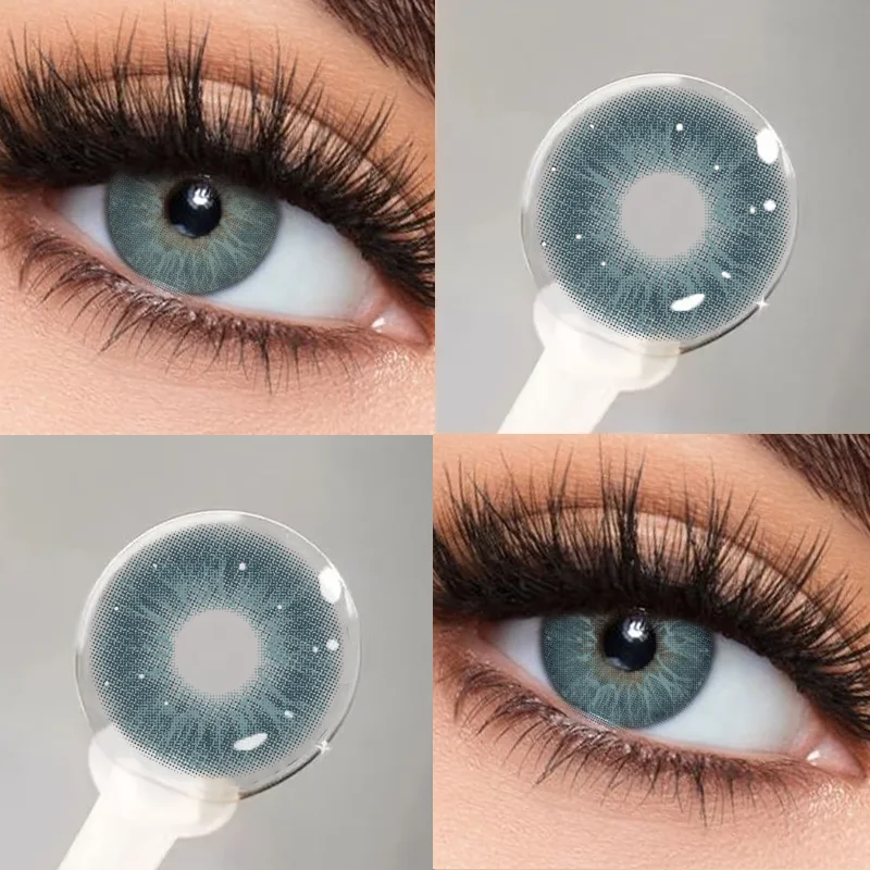 MILL CREEK 2PCS NEUE Grüne Augen Farbe Linse Farbige Schüler für Augen Natürliche Mode Weiche Linsen Koreanischen Stil Colorcon augenkontakte – Detail 5