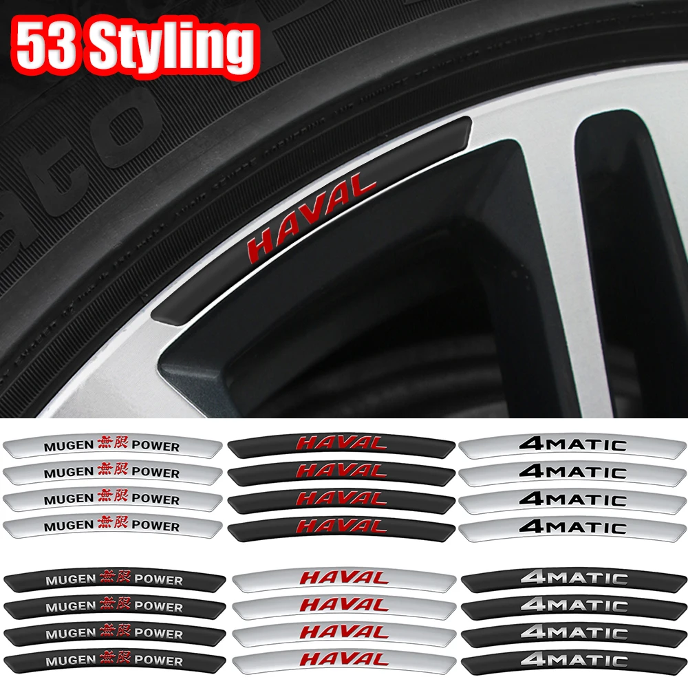 Car Styling 4 Pezzi Ruote In Alluminio Adesivo Per Cerchioni Decalcomania Accessori Auto Per Mercedes Benz Maybach W204 W205 W211 Amg W212 W213