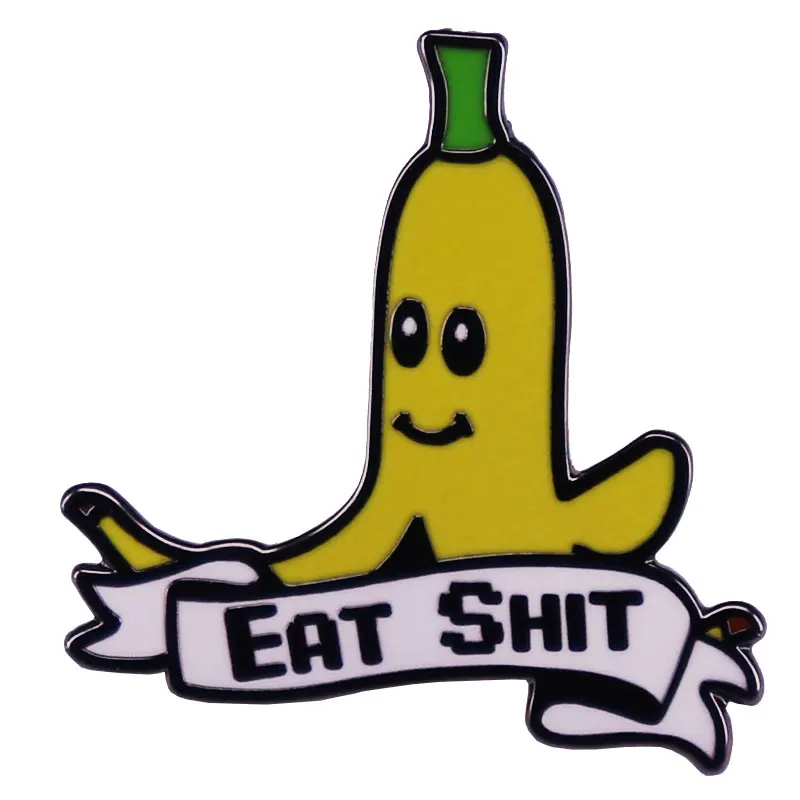 SuperMarioKartAnimeEnamelPinEatBananasBroochesLapelPinsfor