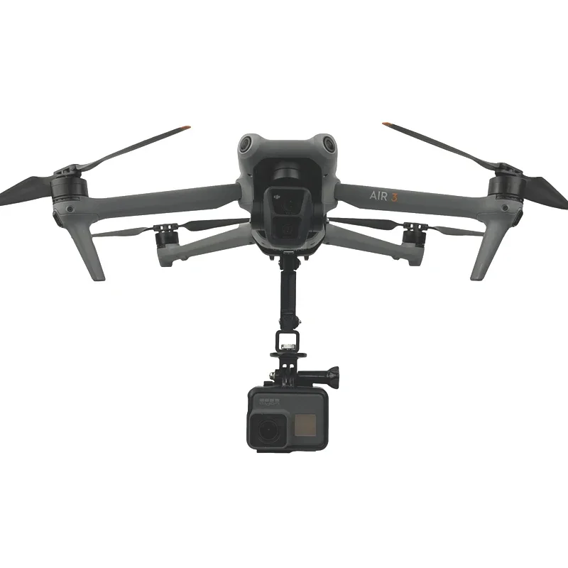 Sports Camera Top Bottom Mount Holder Gopro All Series DJI Action 5 3 2 1 DJI Air 3 Air 3S Drone Accessories