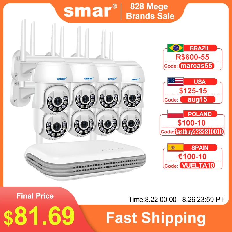 Smar H.265 3MP HD bezprzewodowy System CCTV dwukierunkowy Audio wodoodporny PTZ WIFI kamera bezpieczeństwa IP 8CH NVR wideo zestaw do nadzorowania ICsee 1 Smar H.265 3MP HD bezprzewodowy System CCTV dwukierunkowy Audio wodoodporny PTZ WIFI kamera bezpieczeństwa IP 8CH NVR wideo zestaw do nadzorowania ICsee 1