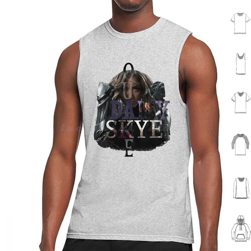 Quake Canotte Stampa Cotone Quake Daisy Johnson Daisy Skye Agenti Di Scudo Scudo Agente Inumano Johnson Secret