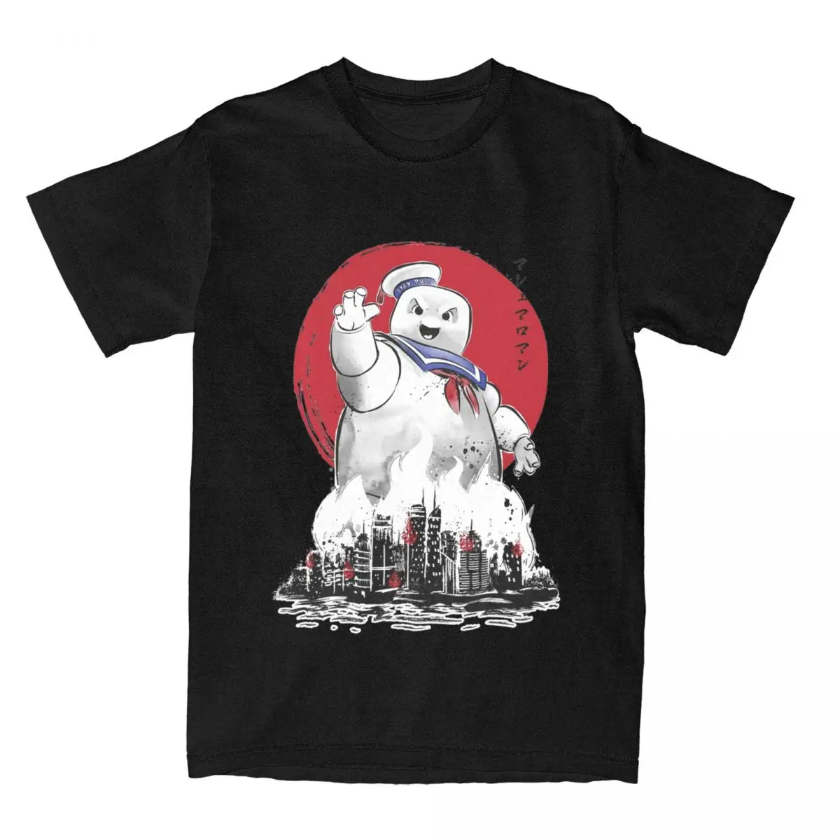 Vintage Marshmallow Man Ghostbuster T-Shirt Uomo Donna T-Shirt In Puro Cotone Magliette Per Adulti