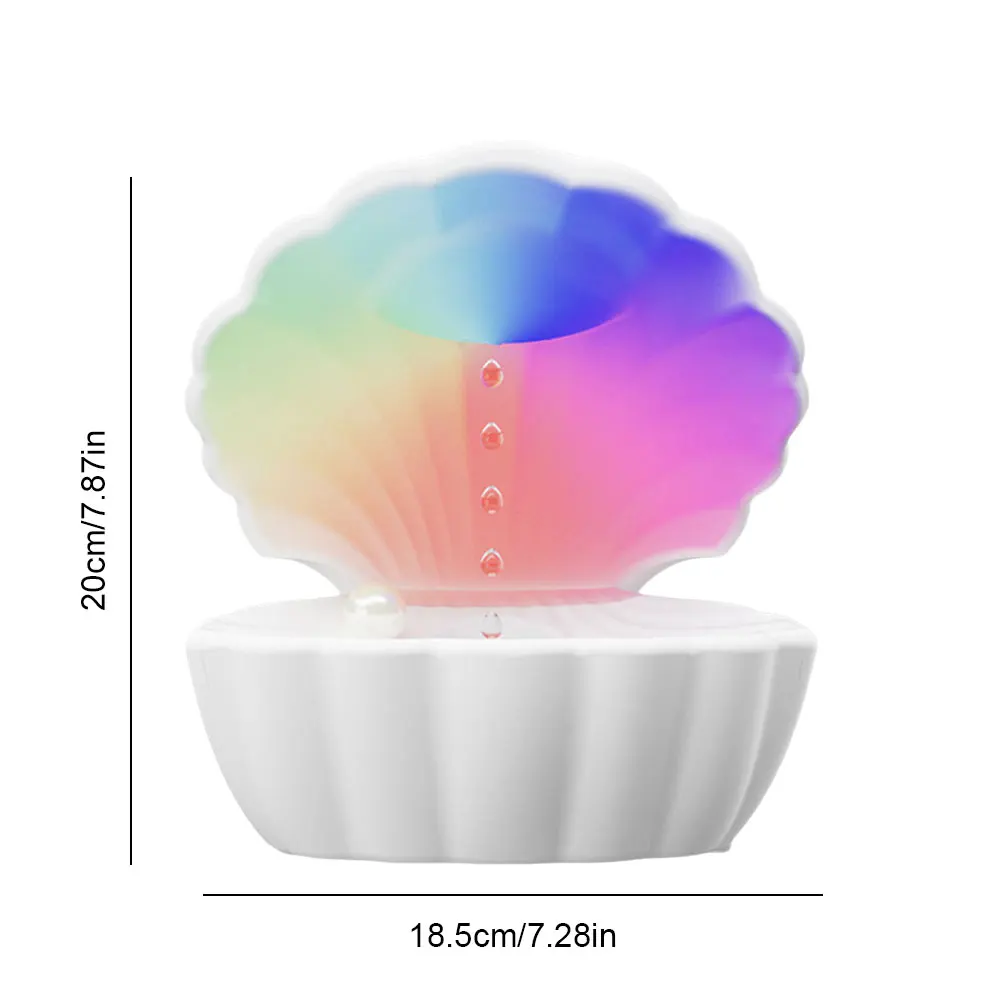 Shell Anti Gravity Humidifier Air Humidifier with BT Speaker Night Light for Bedroom/Baby Nursery/Living Room
