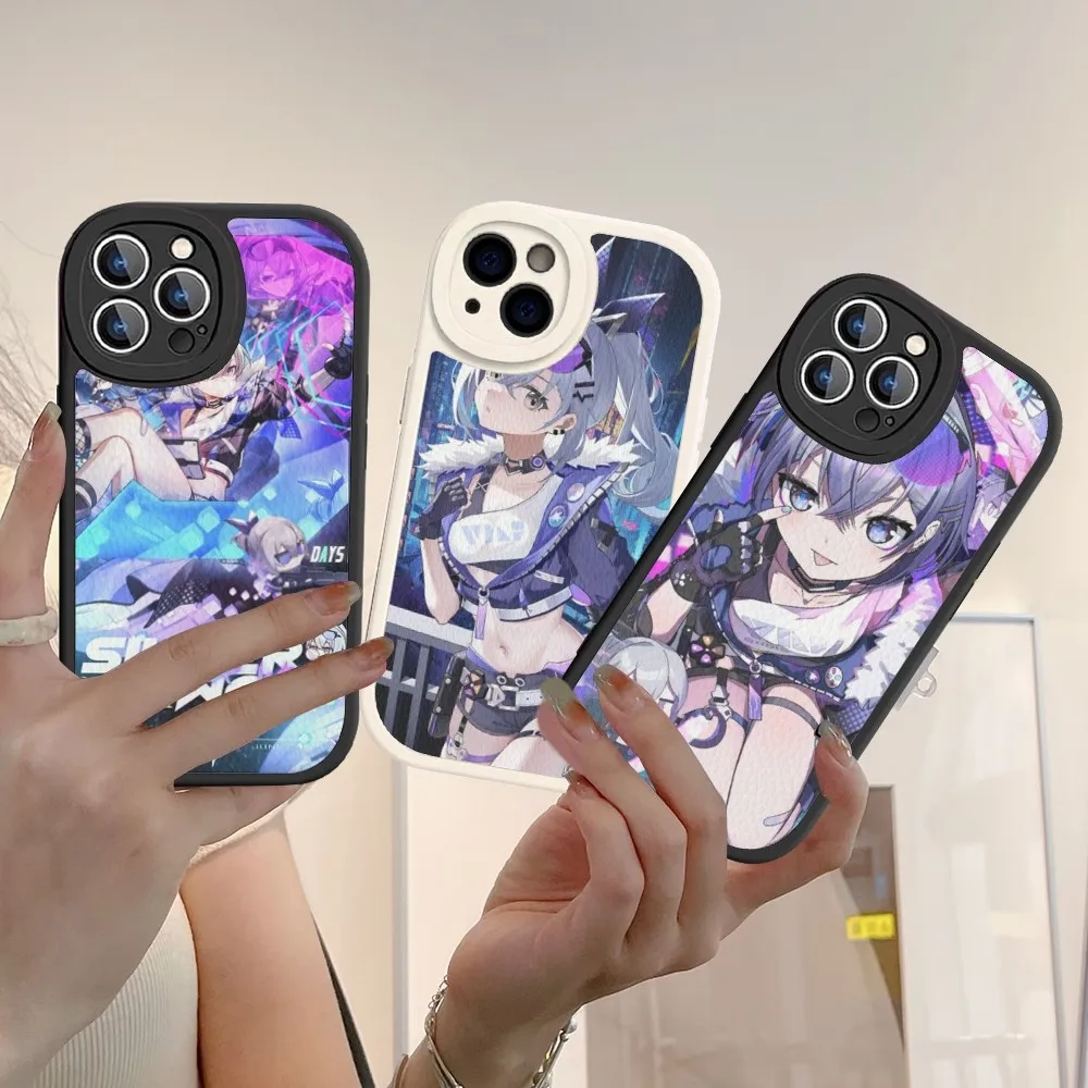 Honkai Star Rail Game Silver Wolf Phone Case In Pelle Dura Per Iphone 14 13 12 Mini 11 14 Pro Max Xs X Xr 7 8 Plus Fundas